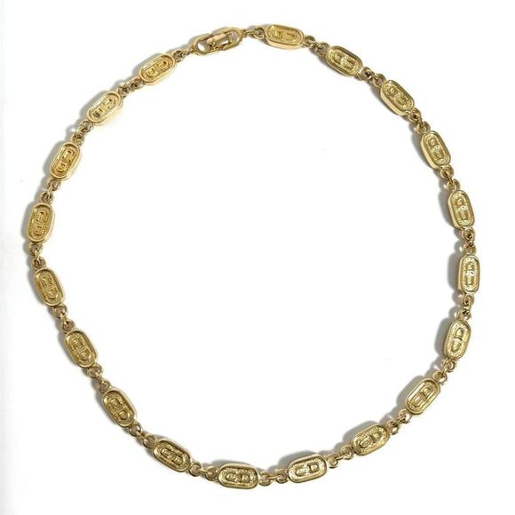Dior CD Gold Metal necklace - Picture 1 of 10